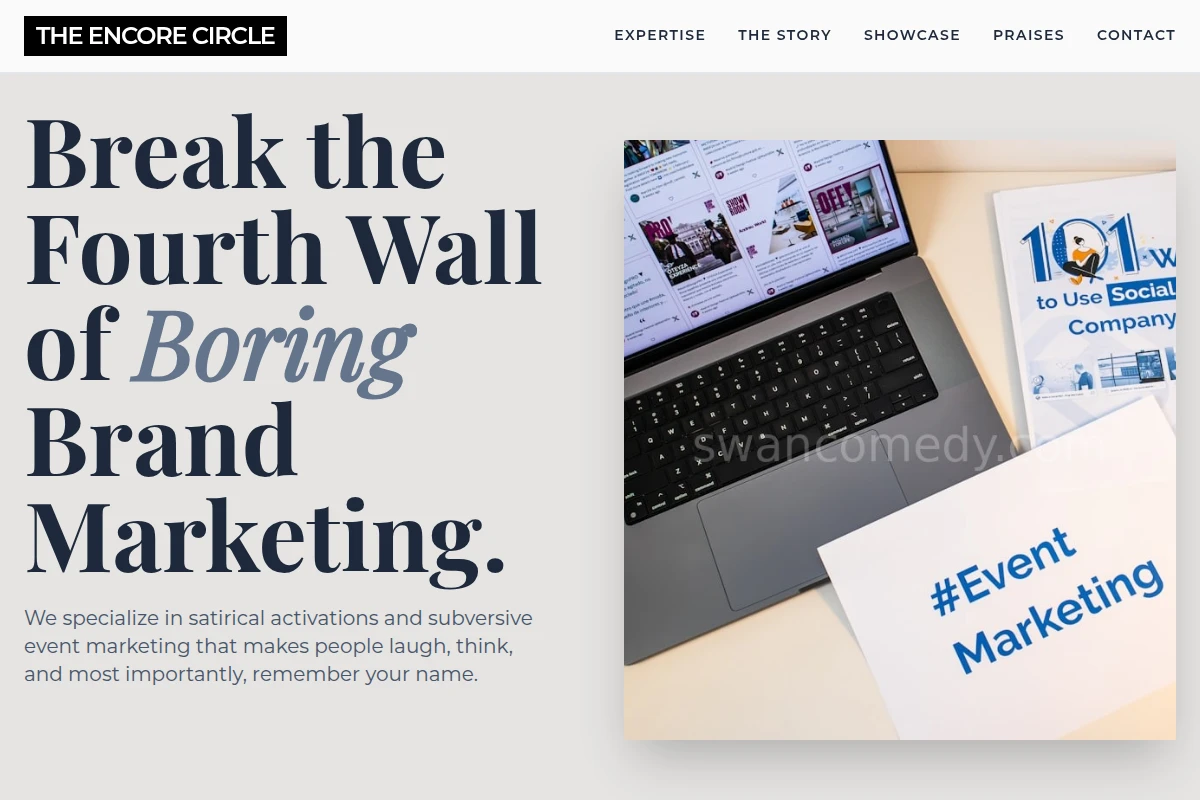 Satire Event Marketing