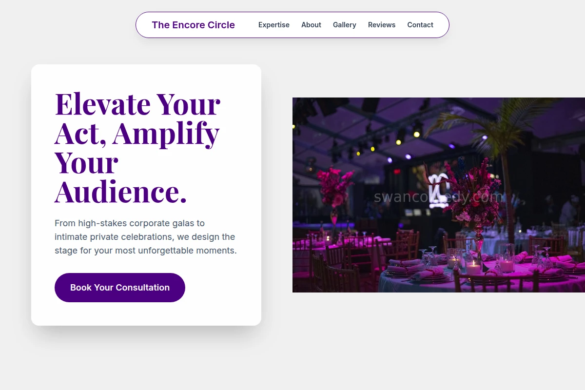 Booking Event Planning