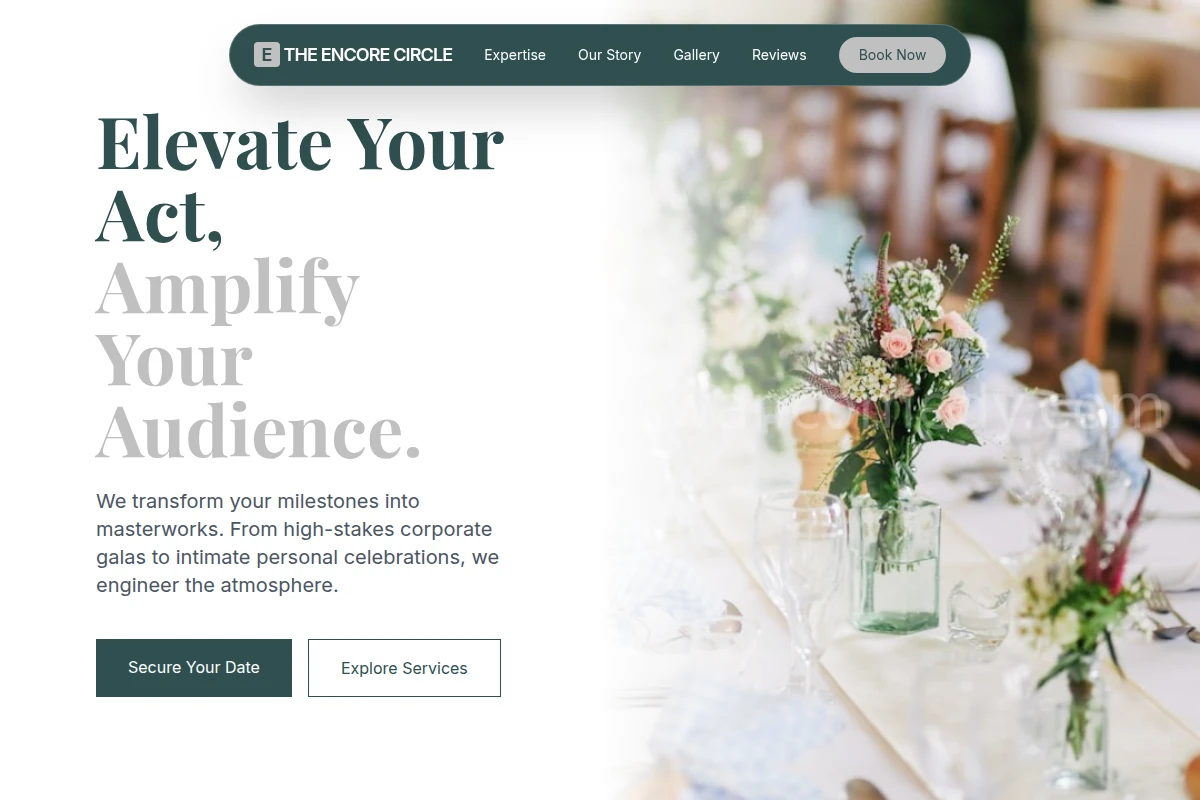 Booking Event Planning